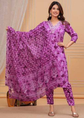 SHREE KRISHNA CREATION Women Kurti Pant Dupatta Set