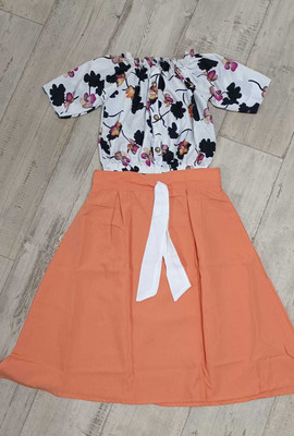 DHYEY CREATION Women Ethnic Top Skirt Set