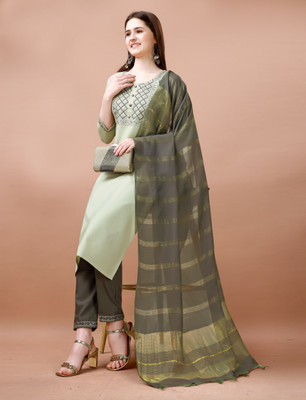 Yash Fashion Printed Kurta, Trouser/Pant & Dupatta Set