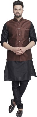 B BEN Men Kurta Pyjama Ethnic Jacket Set