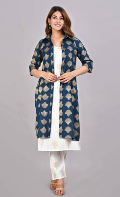 TFP Women Kurta Pant Ethnic Jacket Set