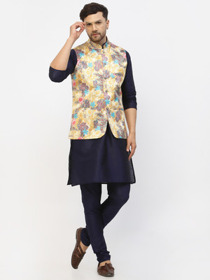 TS Lifestyle Men Kurta Churidar Ethnic Jacket Set