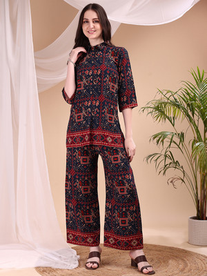 Tasrika Women Ethnic Top Palazzo Set