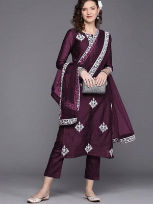 Bharat Origins Women Kurta Churidar Dupatta Set