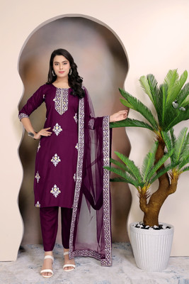 Bharat Origin Women Kurti Pant Dupatta Set