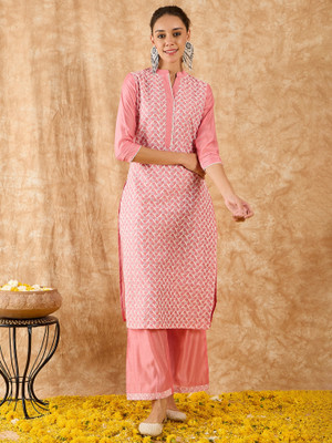 Indo Era Women Kurta Palazzo Set