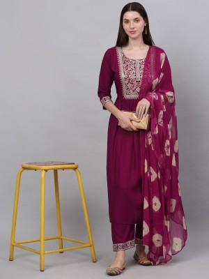 Assamica Women Kurta Pant Dupatta Set