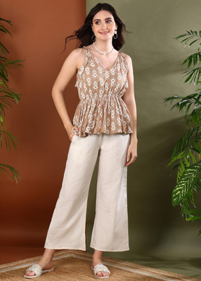 Stylum Women Crop Top Pant Set