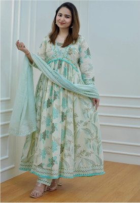 FCV Women Kurta Pant Dupatta Set