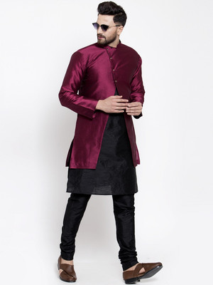 ABH Lifestyle Men Kurta Pyjama Ethnic Jacket Set