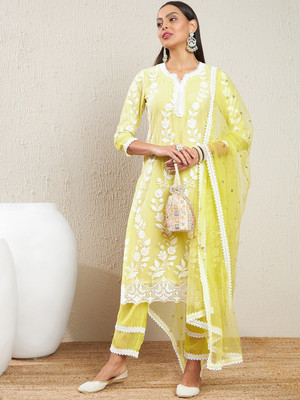 PURVAIYA CREATION Women Kurta Pant Dupatta Set