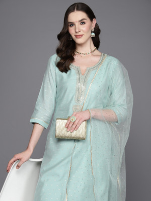 Indo Era Women Kurta Pant Dupatta Set