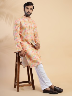 CHIRASVI Men Kurta Pyjama Set