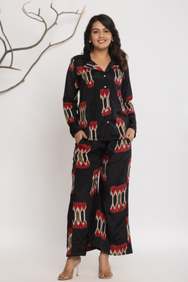 TANMANI Women Shirt Palazzo Set