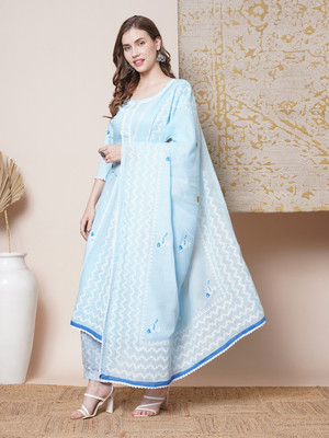 Gosriki Women Kurta Patiala Dupatta Set