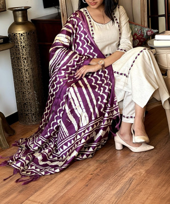 TRAHIMAM Women Kurti Pant Dupatta Set