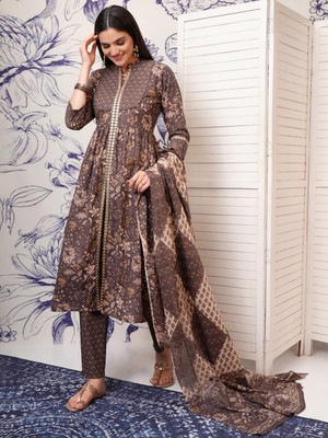 Vishudh Women Kurta Pant Attached Dupatta Set