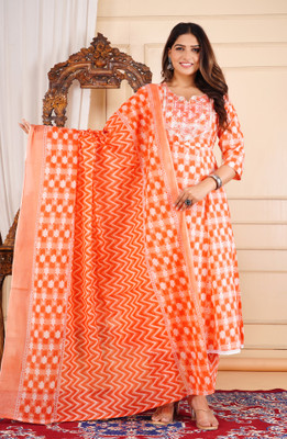 JAMTEXTILE Women Kurta Pant Dupatta Set