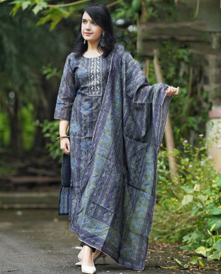 Klosia Women Kurta Pant Dupatta Set