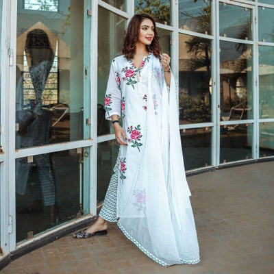 Bharat Origins Women Kurta Churidar Dupatta Set