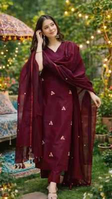 DD's creation Women Kurta Pant Dupatta Set