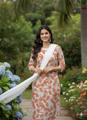 munshi textile Women Kurta Patiala Dupatta Set