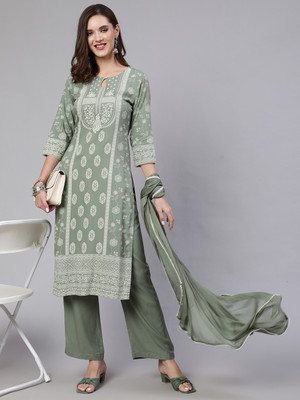 Jaipur Kurti Women Kurta Palazzo Dupatta Set