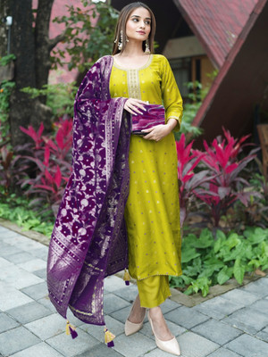 LIBAS Women Kurta Pant Dupatta Set