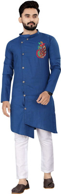 KC KUNJ CREATION Men Kurta Churidar Set