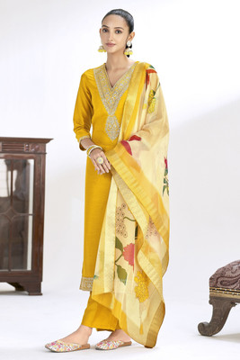 MOKOSH Women Kurta Pant Dupatta Set