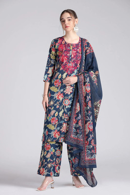 Cotton Culture Women Kurta Pant Attached Dupatta Set