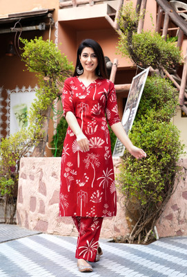 Dhibha Women Kurti Pant Set