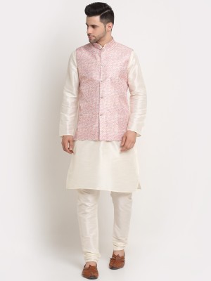 kraft india Men Kurta Churidar Ethnic Jacket Set