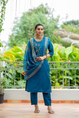 SATADHAR CREATION Women Kurti Pant Dupatta Set