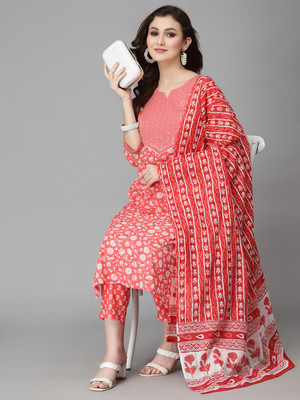 his&her Women Kurta Pant Dupatta Set