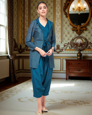 PANNKH Women Ethnic Top Pant Set