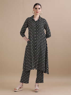 Black & Blah Blah Women Kurta Palazzo Set