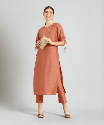 Janasya Women Kurta Pant Set