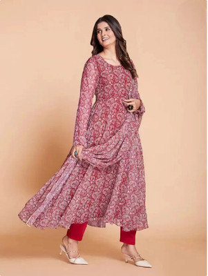 HouseOfCommon Women Ethnic Top Dupatta Set