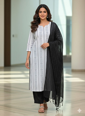 Get smart wear Women Kurta Pant Dupatta Set