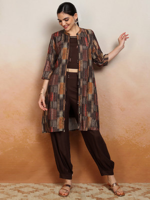 Vishudh Women Ethnic Top Pant Set