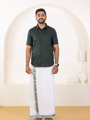 Ramraj Cotton Men Shirt Dhoti Set
