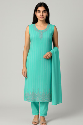 OSWAL ARTS Women Kurti Churidar Dupatta Set