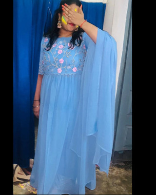 AMALAK Women Kurta Palazzo Dupatta Set