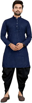 Raj Traders Men Kurta Dhoti Set