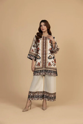NA Creation Women Ethnic Top Palazzo Set