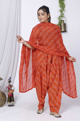 HANVIK TRADERS Women Patiala Dupatta Set