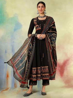 KIMAYRA Women Kurta Palazzo Dupatta Set