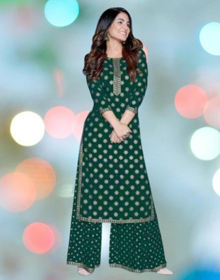 ASHISH PRINT Women Kurta Palazzo Set