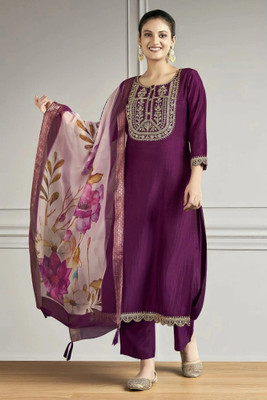 Spangel Fashion Women Kurta Pant Dupatta Set